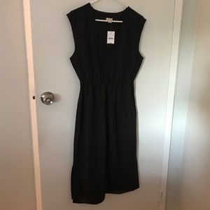 J Crew sleeveless black dress